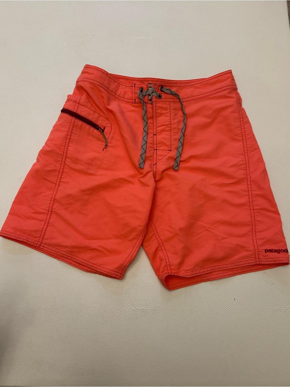 Patagonia Men's Swim Board Shorts with Gray Drawstring